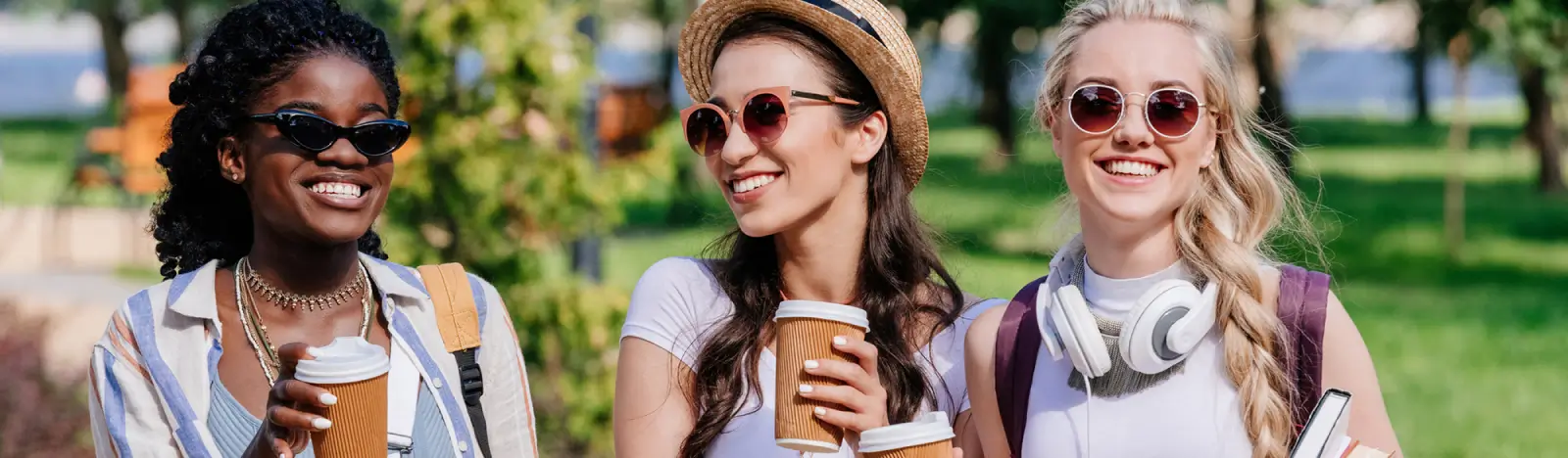 Group of friends getting coffee
